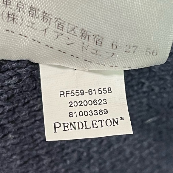 Pendleton Highland Aztec Shawl Collar Cardigan Sweater 100% Cotton Size XL - Picture 6 of 11